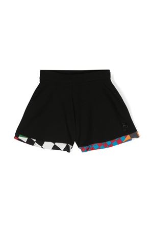 shorts in viscosa nero EMILIO PUCCI KIDS | PV6B49J0371930